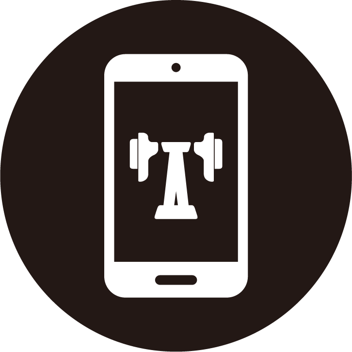 会員専用アプリでトレーニングをサポート!