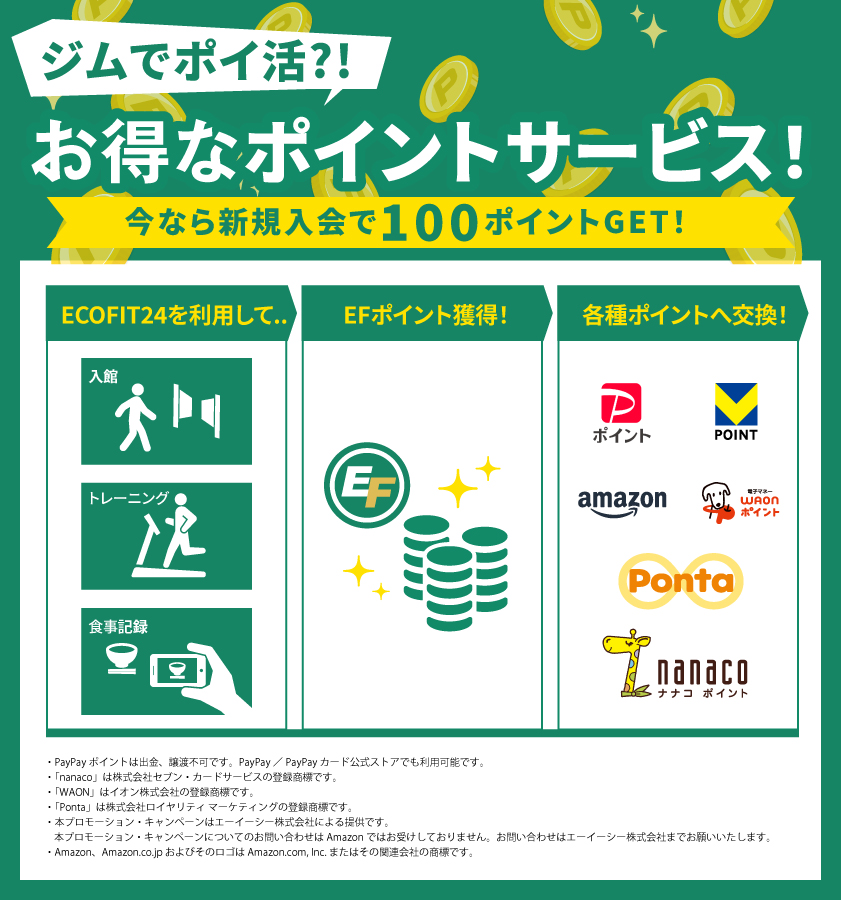 Ecofit24広島宇品店キャンペーン情報