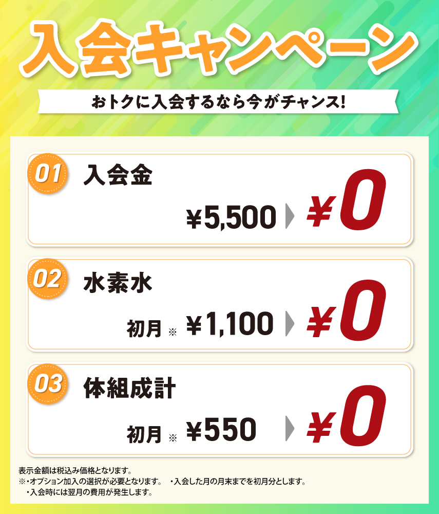 Ecofit24広島三篠店キャンペーン情報