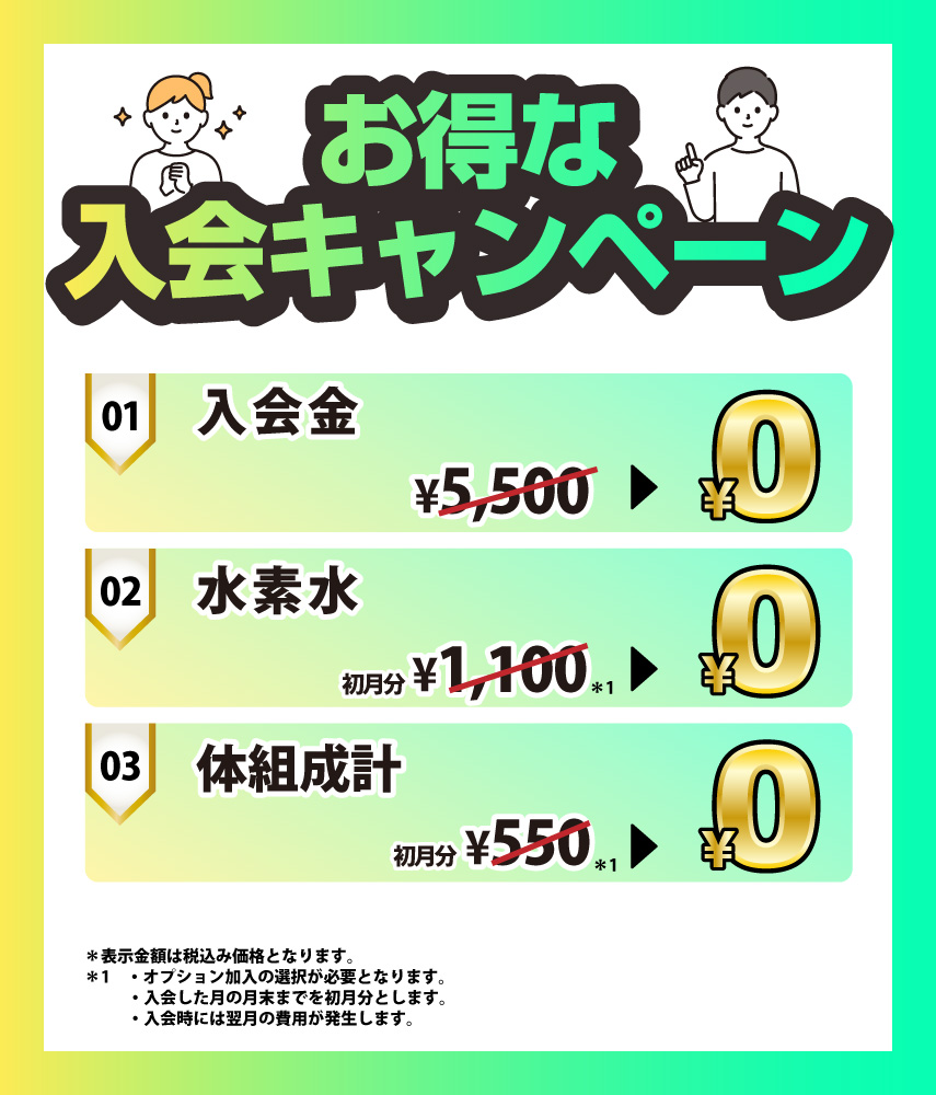 Ecofit24広島舟入店キャンペーン情報